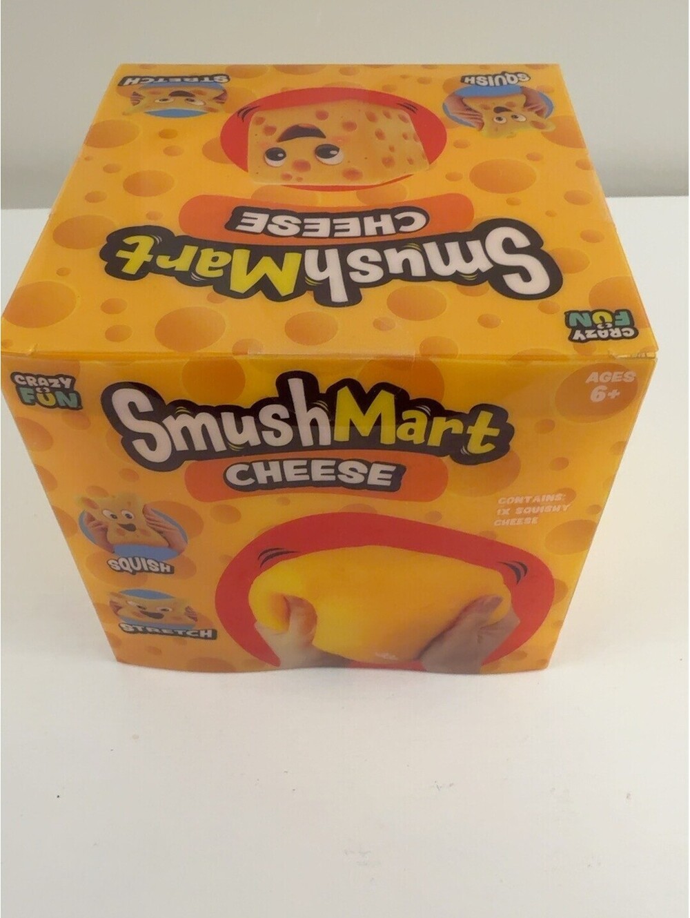Crazy Fun SmushMart Cheese Jumbo Squishy Sensory Fidget Squeeze Toy